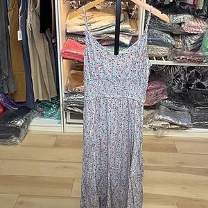 Promesa Blue Floral Maxi Dress